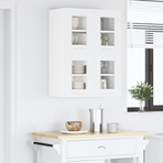 Hanging Cabinet 2 pcs White Engineered Wood