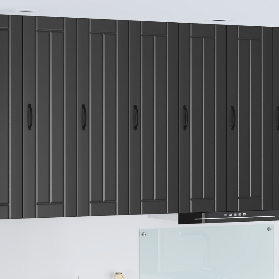 Wall Cabinet LUCCA Black 30 x 31 x 100 cm Engineered Wood