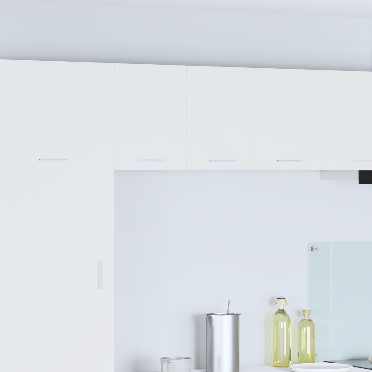 Hanging Cabinet with Door White 30 x 31 x 40 cm Engineered Wood