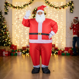 Santa Inflatable Costume - Close-Up Angle