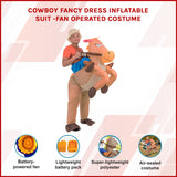 Cowboy Inflatable Costume - Front View