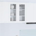 Hanging Cabinet 2 pcs White Engineered Wood