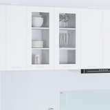 Hanging Cabinet 2 pcs White 40 x 31 x 80 cm Engineered Wood - Side View