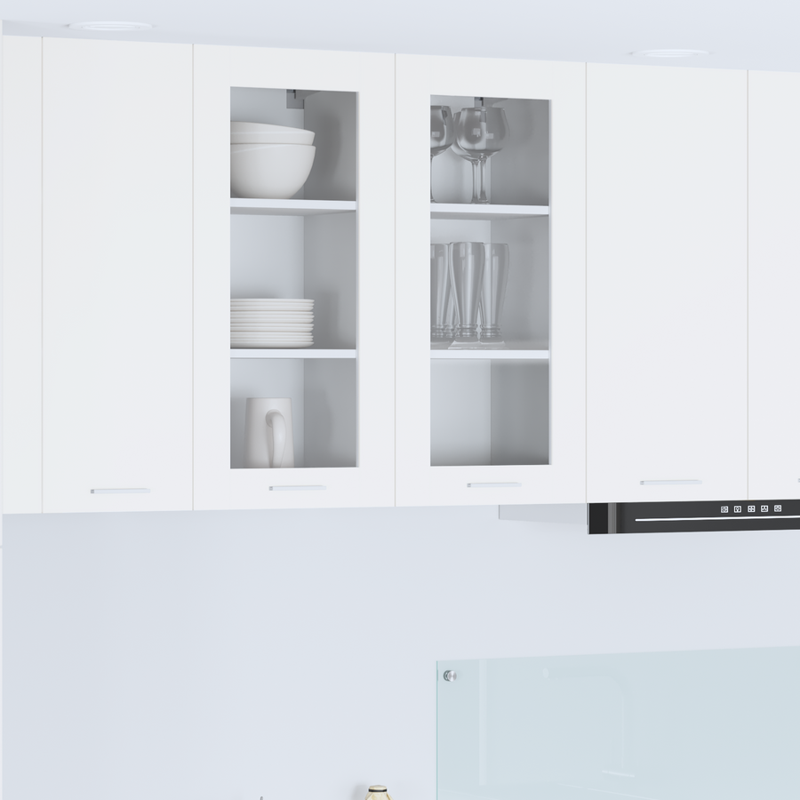 Hanging Cabinet 2 pcs White Engineered Wood