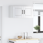 Wall Cabinet PORTO 2 pcs High Gloss White Engineered Wood