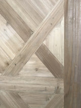 Parquet Dining Table Queen Reclaimed Pine - Front View