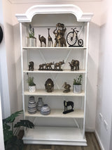 Bakers Display Stand White Reclaimed Timber - Front View