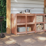 Kitchen Cabinet with Shelf MEPPEL Brown Oak 106 x 55 x 92 cm - Top-Down View
