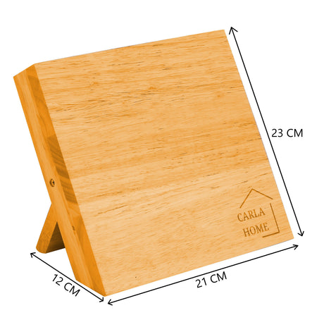 CARLA HOME Natural Bamboo Magnetic Knife Block Holder with Strong Magnets for Home Kitchen Storage & Organisation-1992735297133219846