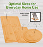 CARLA HOME 3 Pieces Bamboo Cutting Board with Juice Groove and Mobile Holder included for Home Kitchen-1992735302468374529
