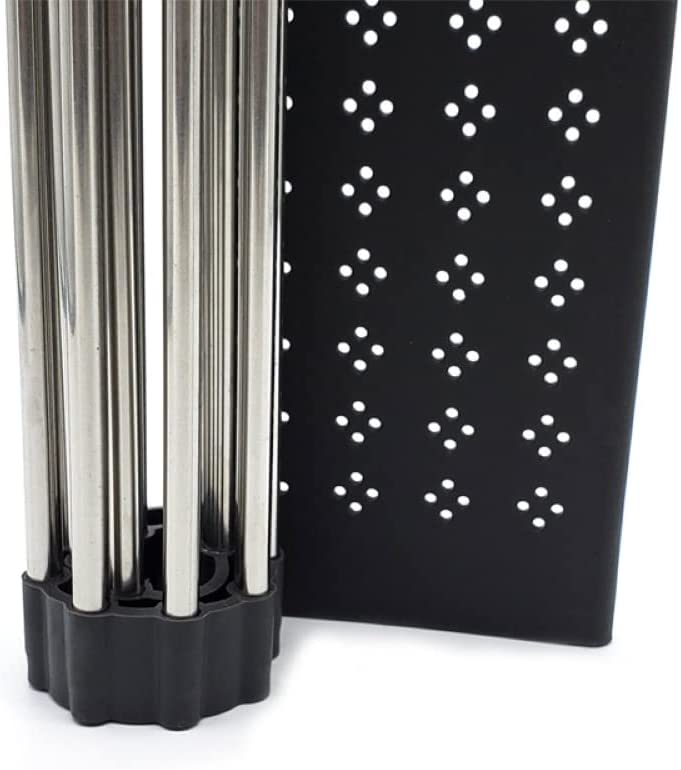 CARLA HOME Large Stainless Steel Roll Up Dish Drying Rack with Utensil Holder for Home Kitchen-1978962236592492550