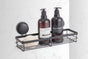 CARLA HOME 2 Pack Rectangular Corner Shower Caddy Shelf Basket Rack with Premium Vacuum Suction Cup No-Drilling for Bathroom and Kitchen