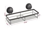 CARLA HOME  2 Pack Rectangular Corner Shower Caddy Shelf Basket Rack with Premium Vacuum Suction Cup No-Drilling for Bathroom and Kitchen-1992735303034605574