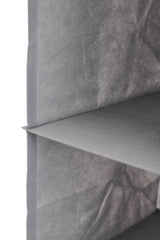 CARLA HOME  5 Tier Shelf Hanging Closet Organizer and Storage for Clothes (Grey) - 45-Degree Angle