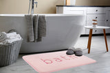 CARLA HOME Extra Thick Memory Foam & Super Comfort Bath Rug Mat for Bathroom (60 x 40 cm, Pink)-1992735299377172484