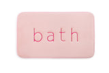 CARLA HOME Extra Thick Memory Foam & Super Comfort Bath Rug Mat for Bathroom (60 x 40 cm, Pink) - Low Angle
