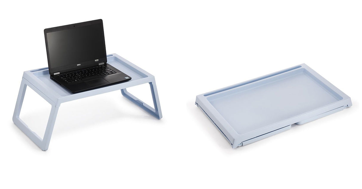CARLA HOME Multifunction Laptop Bed Desk with foldable legs for Home Office (Blue)-1992735285120733185