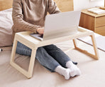 CARLA HOME Multifunction Laptop Bed Desk with foldable legs for Home Office (White)-1978962240203788289
