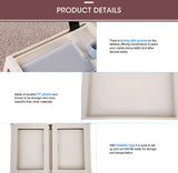 CARLA HOME Multifunction Laptop Bed Desk with foldable legs for Home Office (White) - Rear View