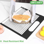 2 Pack Large Stainless Steel Roll Up Dish Drying Rack with Utensil Holder for Home Kitchen-1978962241332056067