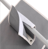 3 Pack 5-Tier Shelf Hanging Closet Organizer and Storage for Clothes (Grey) - Rear View