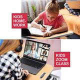 CARLA HOME Laptop Bed Desk with storage, Breakfast Bed Tray with Foldable Legs, Portable Desk, Sofa Tray with Foldable Legs, Laptop Desk for Bed, Laptop Stand for Bed Tray, Computer Bed Table for Laptop for Adults, Kids & Home Office (Natural) - Side View