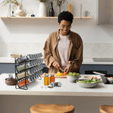 CARLA HOME Spice Rack organiser with 28 Spice Jars, Spice Labels, Funnel and Marker for Kitchen Countertop-1992735297644924935