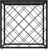 CARLA HOME Freestanding Metal Wine Rack for 25 Bottles - Low Angle