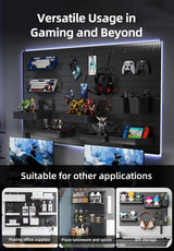 CARLA HOME Pegboard Combination Kit with 4 Pegboards and 18 Accessories Modular Hanging for Wall Organiser