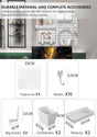 CARLA HOME Pegboard Combination Kit with 4 Pegboards and 18 Accessories Modular Hanging for Wall Organiser-1978962248600784897