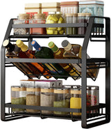 CARLA HOME 3-Tier Detachable Spice Rack Storage Organiser for Kitchen Countertop-1978962249125072896
