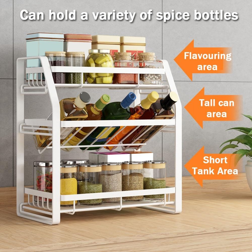 CARLA HOME 3-Tier Detachable Spice Rack Storage Organiser for Kitchen Countertop-1992735285284311042