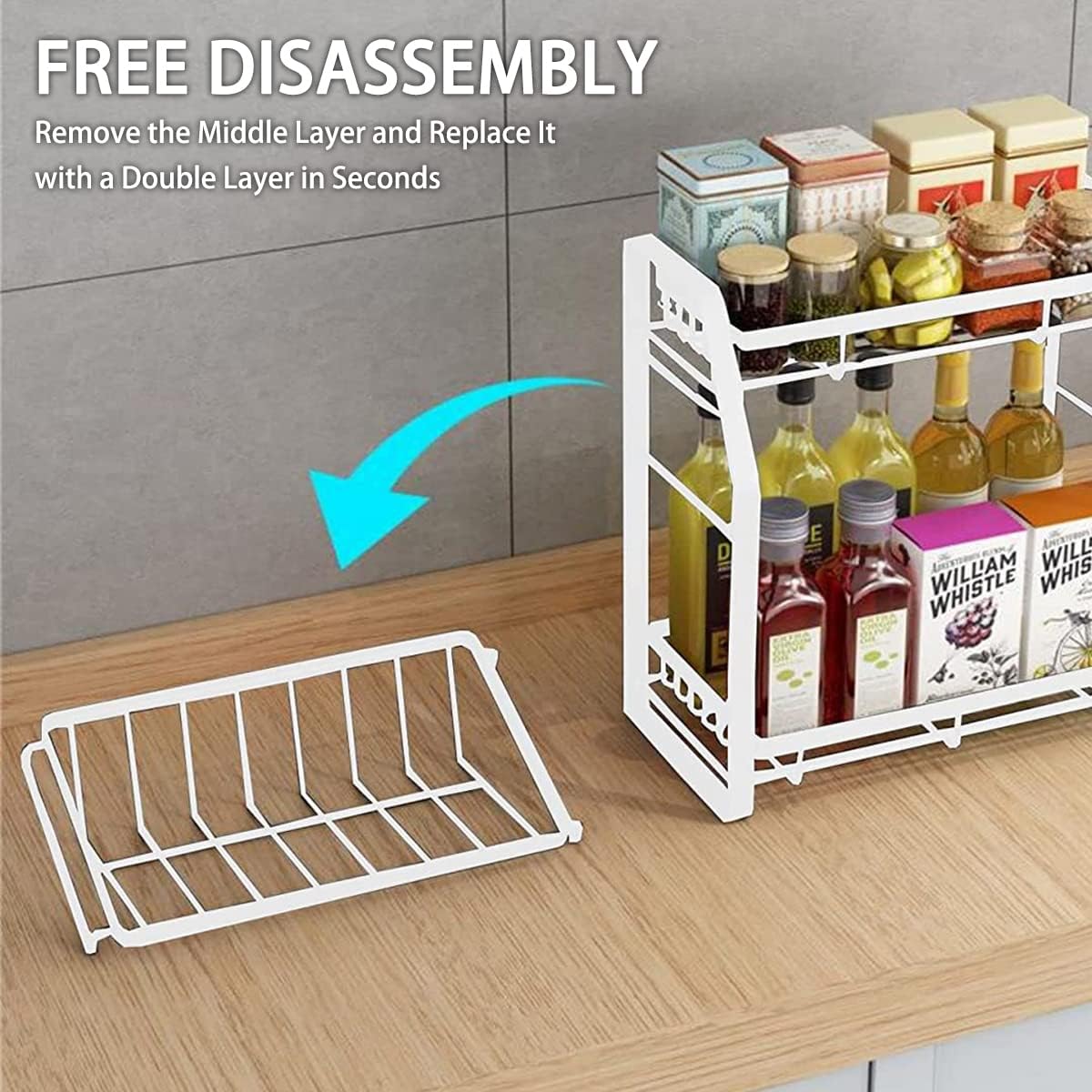 CARLA HOME 3-Tier Detachable Spice Rack Storage Organiser for Kitchen Countertop-1992735285284311044