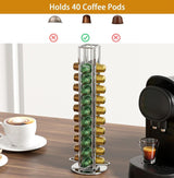 CARLA HOME Coffee Pods Holder Storage Compatible with 40 Nespresso Pods - Front View