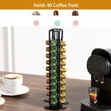 CARLA HOME Coffee Pods Holder Storage Compatible with 40 Nespresso Pods - Front View