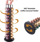 CARLA HOME Coffee Pods Holder Storage Compatible with 40 Nespresso Pods - Top-Down View