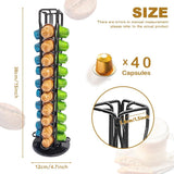 CARLA HOME Coffee Pods Holder Storage Compatible with 40 Nespresso Pods - Rear View