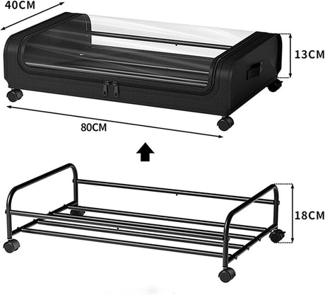 CARLA HOME XXL Under Bed Rolling Storage Containers with 50L Large Capacity and Wheels-1992735284432867336