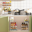 CARLA HOME Set 2 pcs - 2-Tier Kitchen Under Sink Organiser Storage with Height Adjustable, Unique Slide Rail & Suction Cups for Storage-1978962251352248321