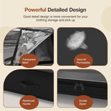 CARLA HOME Set 2 Pcs XXL Under Bed Rolling Storage Containers with 50L Large Capacity and Wheels - Top-Down View