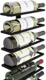 CARLA HOME Set 2 Pcs Metal Wall Mount Wine Rack for Wine Bottles, Liquor, Champagne (Holds 10 Bottles)-1978962251868147713