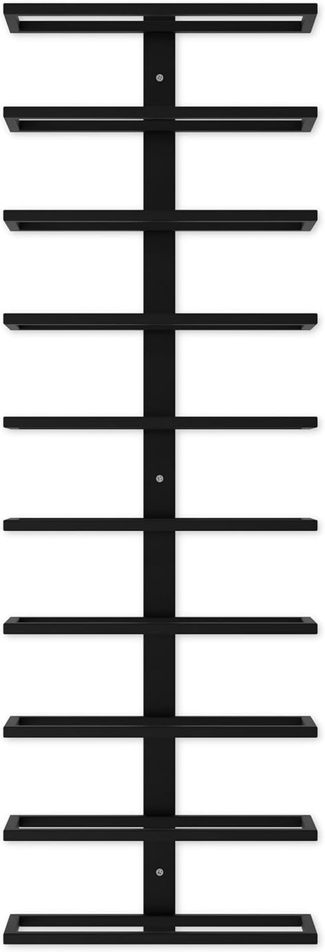 CARLA HOME Set 2 Pcs Metal Wall Mount Wine Rack for Wine Bottles, Liquor, Champagne (Holds 10 Bottles)-1978962251868147717