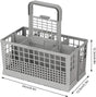 CARLA HOME 8 Slot Universal Dishwasher Cutlery Basket with Handle and Lid which Fits Most Brands (240mm X 135mm X 122mm)-1978962256494465025