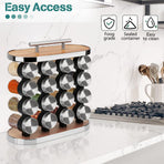 CARLA HOME 20-Jar Spice Rack Organizer Storage for Kitchen Countertop or Cabinet-1992735301285580804