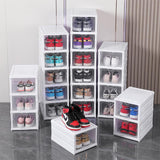 CARLA HOME 6-Tier Stackable Shoe Storage Box Organizer with Clear Door for Closet, Entryway or Cabinet - Extra Image