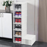 CARLA HOME 6-Tier Stackable Shoe Storage Box Organizer with Clear Door for Closet, Entryway or Cabinet - Extra Image