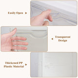 CARLA HOME 6-Tier Stackable Shoe Storage Box Organizer with Clear Door for Closet, Entryway or Cabinet - Top-Down View