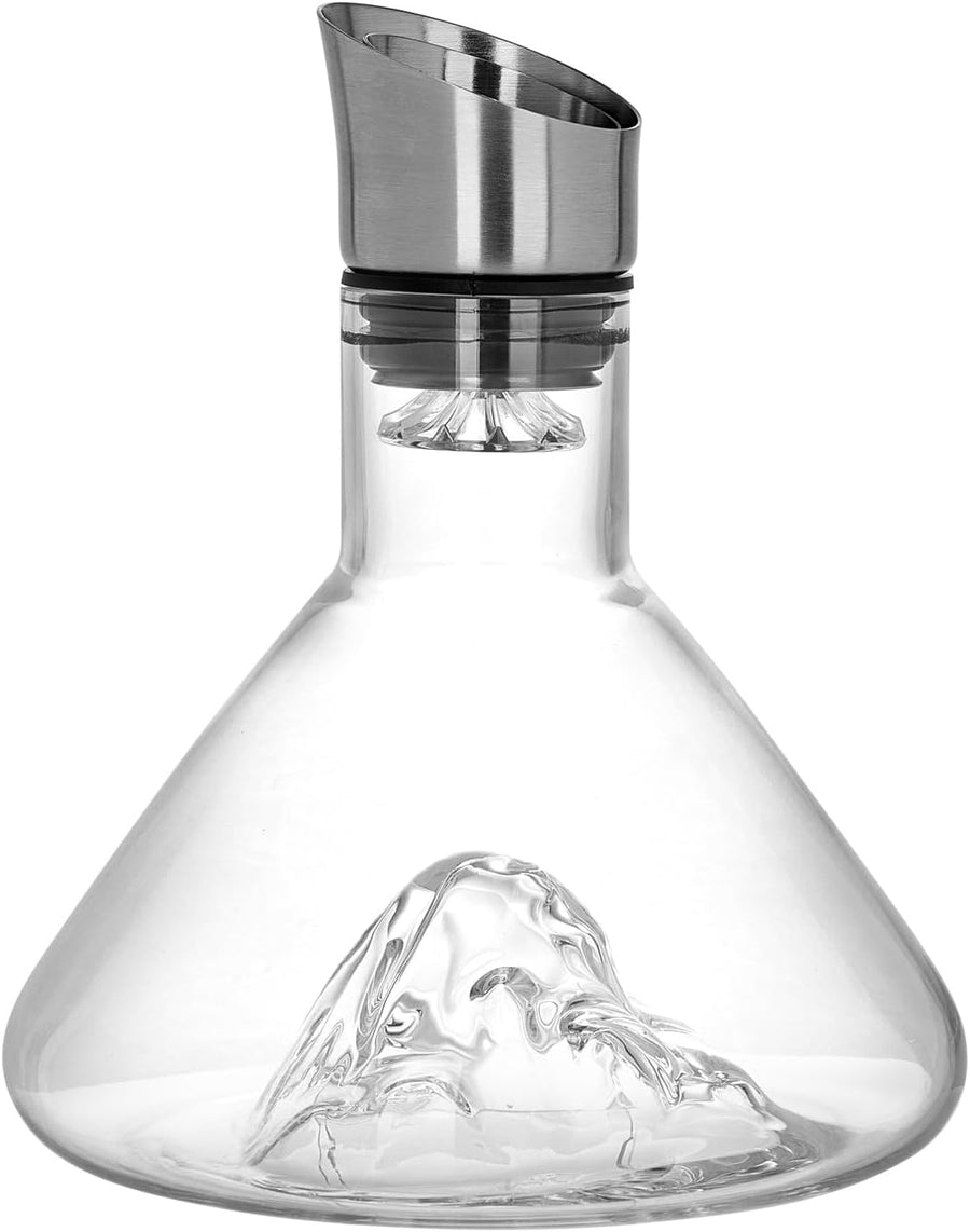 CARLA HOME Iceberg Wine Decanter with Aerator Filter and Lid-1992735295526801417