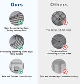 CARLA HOME Toilet Poop Stool Squat Adult for Easy Pooping for Bathroom Adults and Kids - Rear View