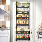 CARLA HOME 6 Tier Over the Door Organizer with Adjustable Metal Pantry Storage Rack and Hanging Baskets for Kitchen and Bathroom - Extra Image